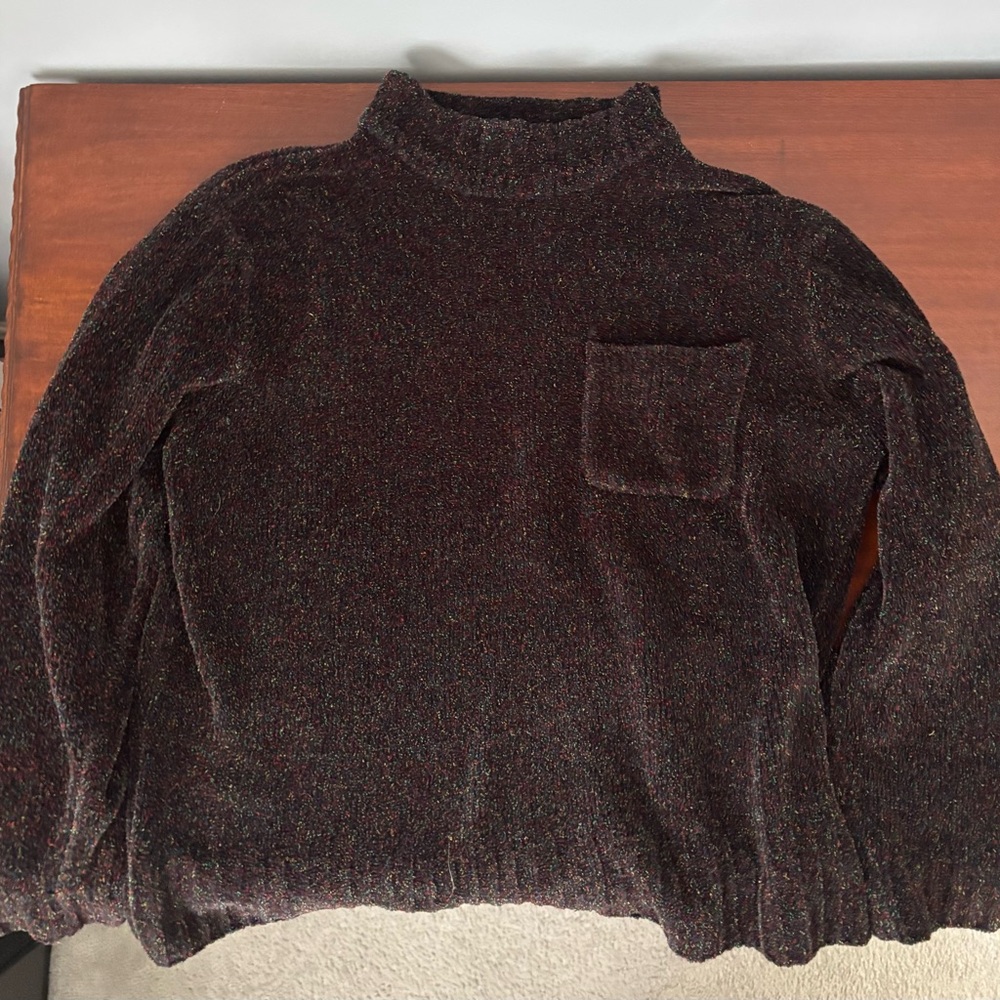 Women’s Black Purple Sweater